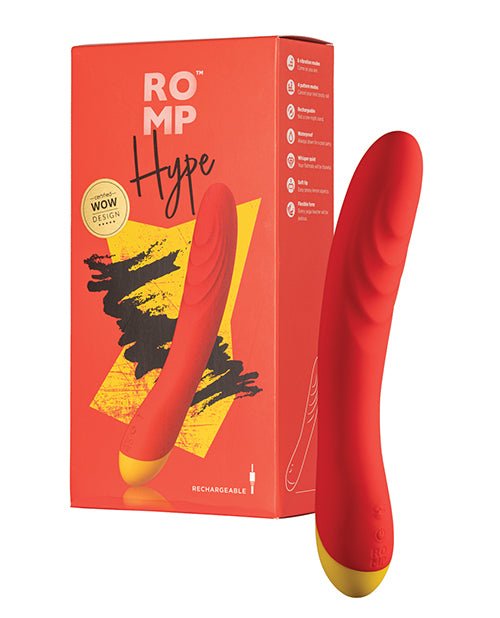 ROMP Hype G Spot Vibrator - Red | Shop Lowest Prices at fonlove.shop