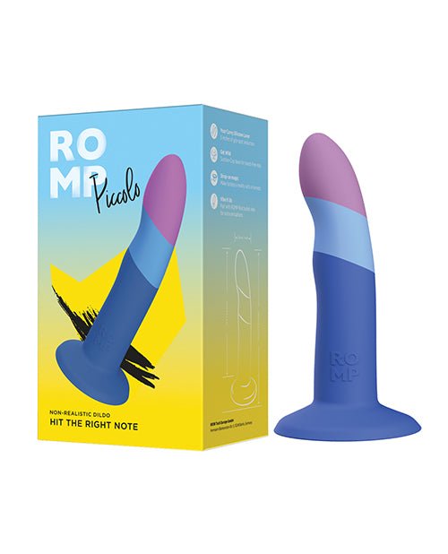 ROMP Piccolo 3 Color Dildo - Blue | Shop Lowest Prices at fonlove.shop
