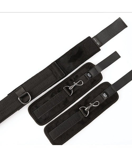 Sei Mio Spread the Love Ankle Spreader Bar w/Wrist Cuffs - Black | Shop Lowest Prices at fonlove.shop