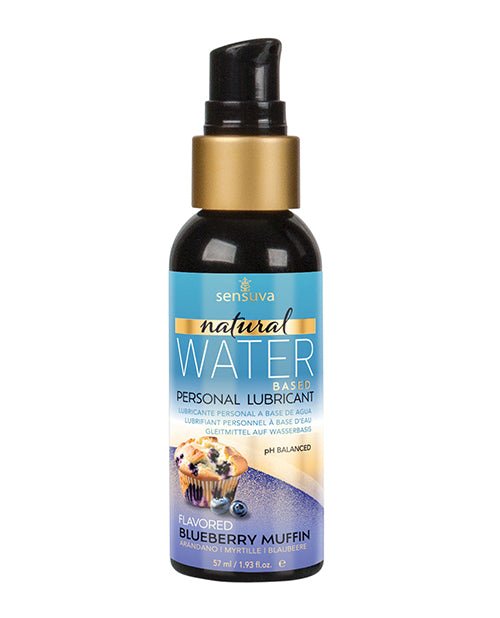Sensuva Natural Water Based Personal Lubricant - 2 oz Blueberry Muffin | Shop Lowest Prices at fonlove.shop