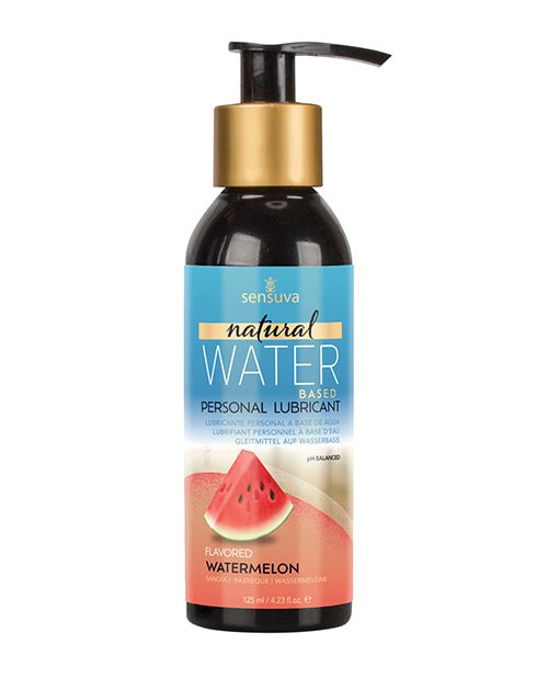 Sensuva Natural Water Based Personal Lubricant - 4 oz Watermelon | Shop Lowest Prices at fonlove.shop