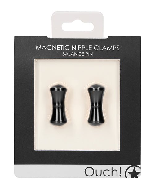 Shots Ouch Balance Pin Magnetic Nipple Clamps - Black | Shop Lowest Prices at fonlove.shop