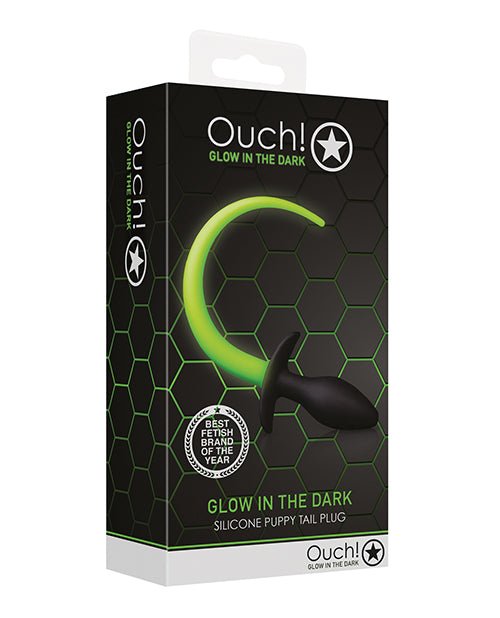 Shots Ouch Puppy Tail Plug - Glow in the Dark | Shop Lowest Prices at fonlove.shop