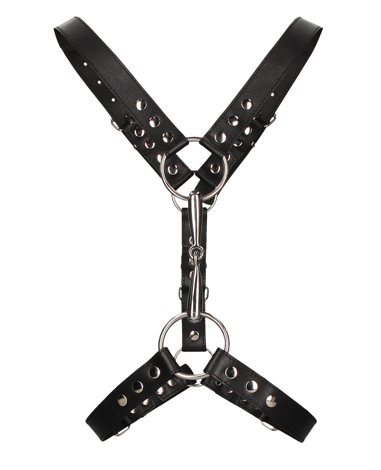 Shots Uomo Men's Harness w/Metal Bit - Black | Shop Lowest Prices at fonlove.shop