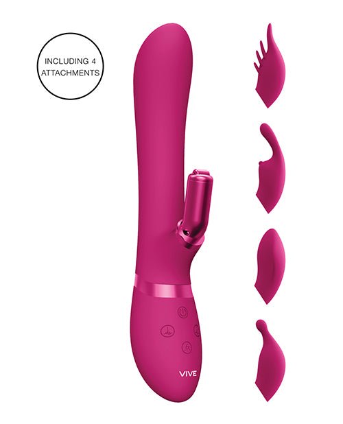 Shots Vive Chou G - Spot Rabbit w/Interchangeable Clitoral Attachments - Pink | Shop Lowest Prices at fonlove.shop