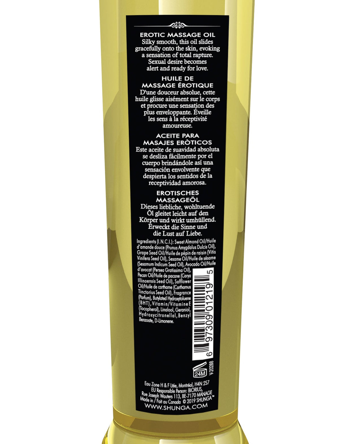 Shunga Massage Oil - 8 oz Midnight Flower | Shop Lowest Prices at fonlove.shop