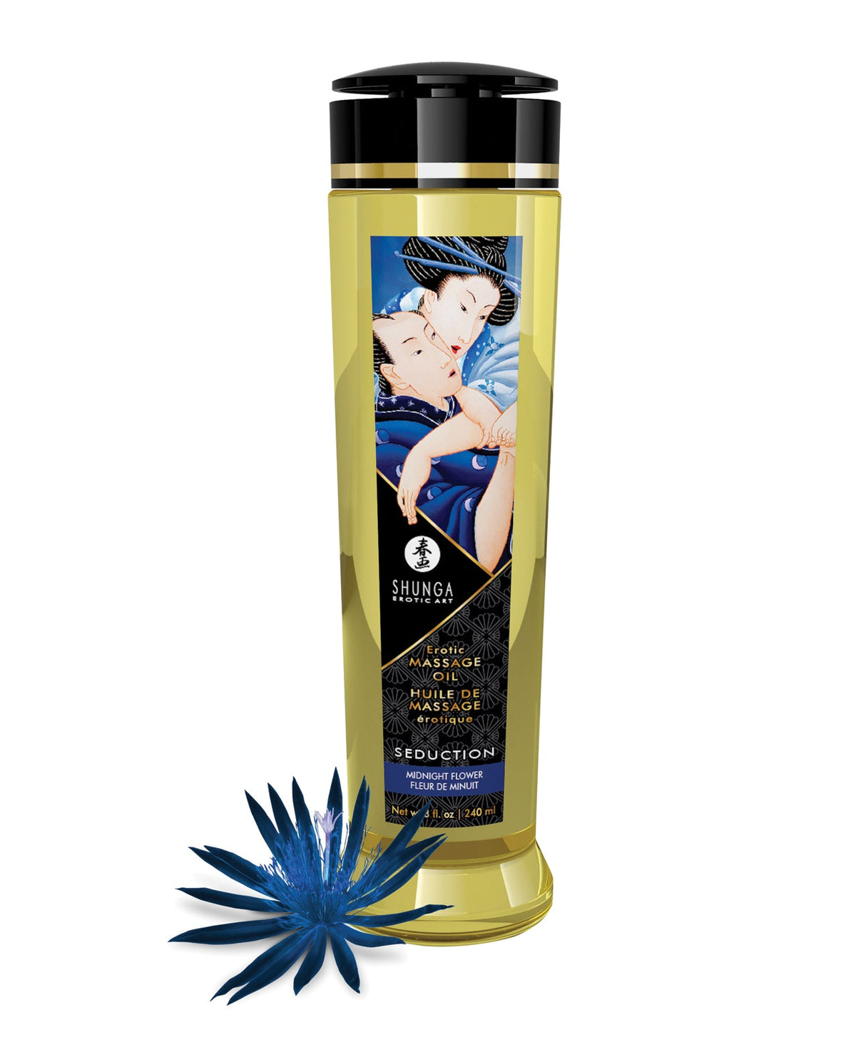 Shunga Massage Oil - 8 oz Midnight Flower | Shop Lowest Prices at fonlove.shop