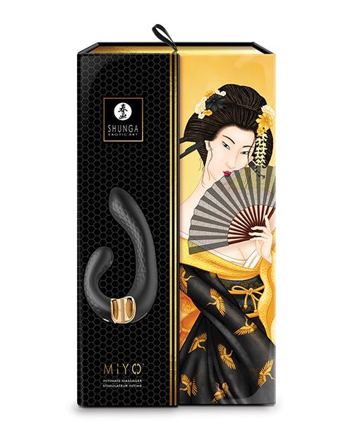 Shunga Miyo Intimate Massager - Black | Shop Lowest Prices at fonlove.shop