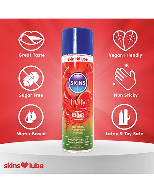 Skins Water Based Lubricant - 4.4 oz Watermelon | Shop Lowest Prices at fonlove.shop