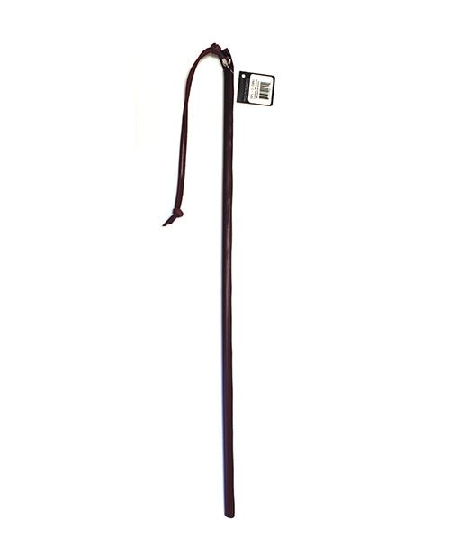 Spartacus 24" Leather Wrapped Cane - Burgundy | Shop Lowest Prices at fonlove.shop