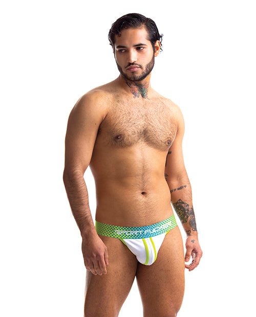 Sport Fucker Jersey Jock - XL Green/White | Shop Lowest Prices at fonlove.shop