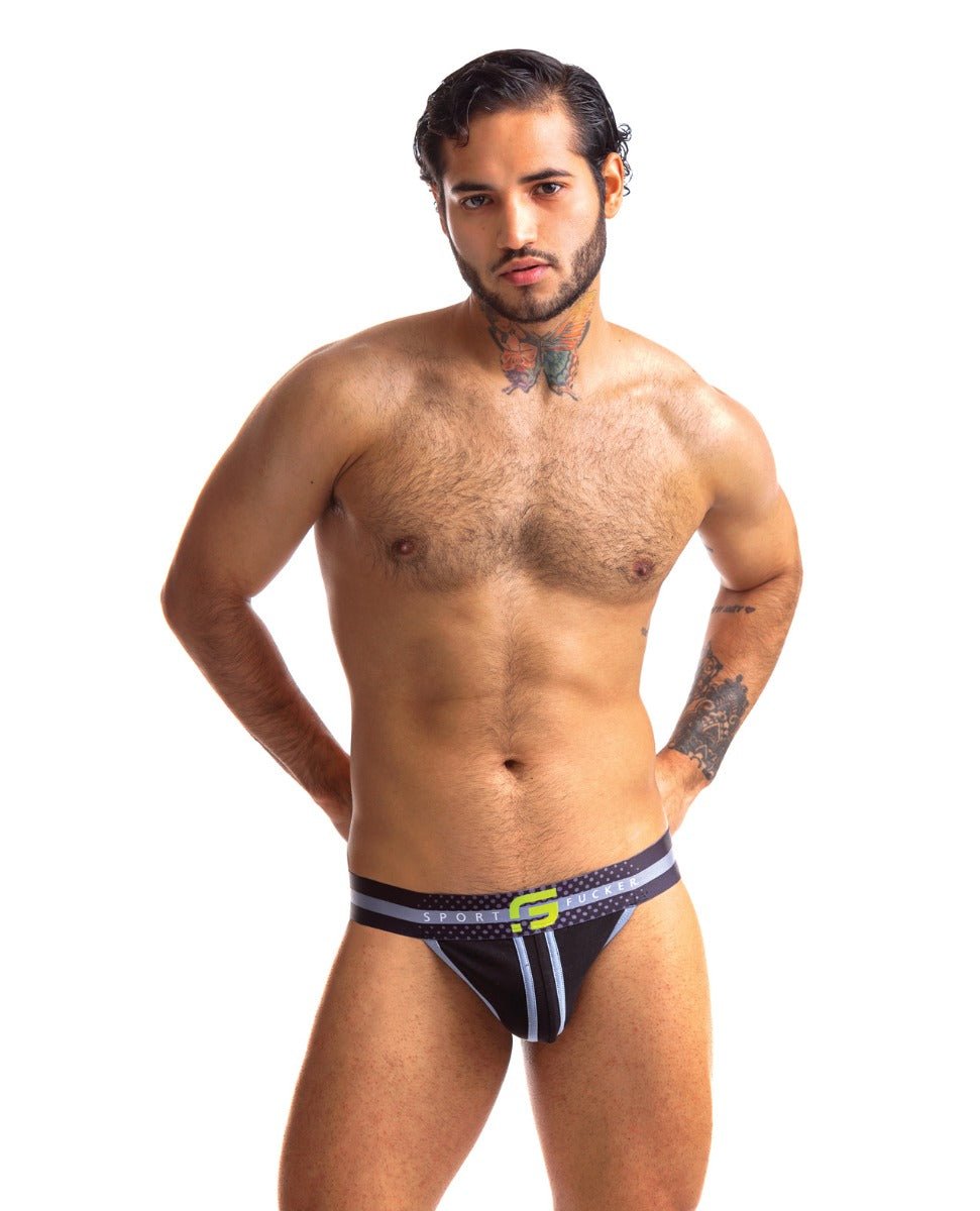Sport Fucker Jersey Jock - XXL Black/Green | Shop Lowest Prices at fonlove.shop