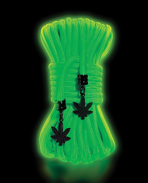 Stoner Vibes Glow in the Dark Rope - Green | Shop Lowest Prices at fonlove.shop