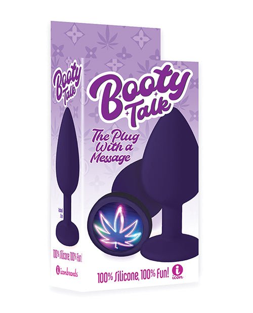 The 9's Booty Calls Neon Leaf Plug - Purple | Shop Lowest Prices at fonlove.shop