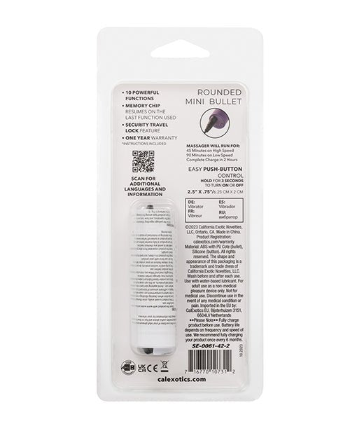 Turbo Buzz Rounded Mini Bullet Stimulator - Purple | Shop Lowest Prices at fonlove.shop