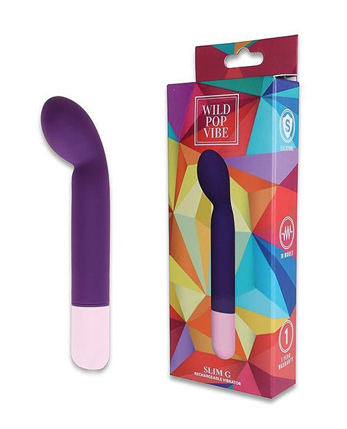 Wild Pop Vibe Slim G Vibrator - Purple | Shop Lowest Prices at fonlove.shop