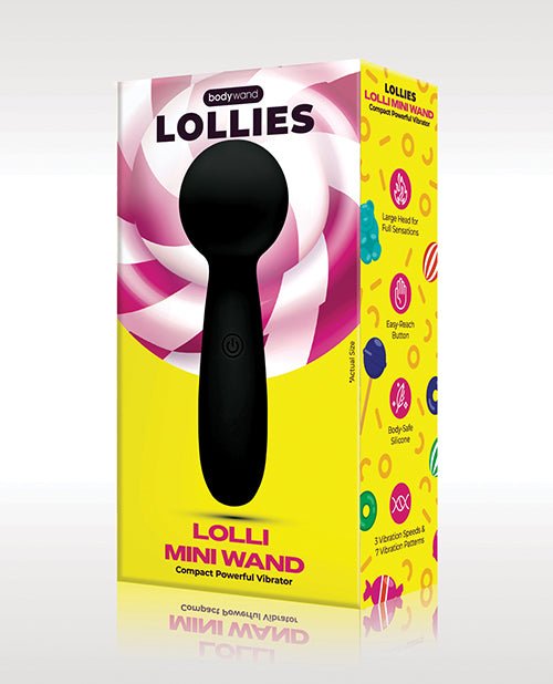 XGen Bodywand Lolli Mini Wand Vibrator - Black | Shop Lowest Prices at fonlove.shop