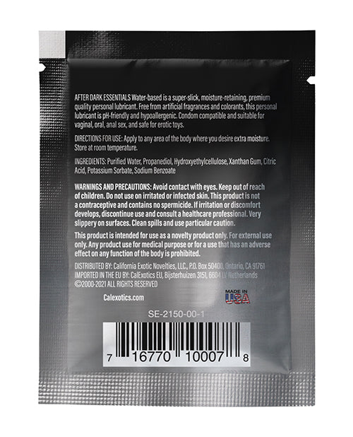 After Dark Essentials Water Based Personal Lubricant Sachet - .08 Oz | Shop Lowest Prices at fonlove.shop