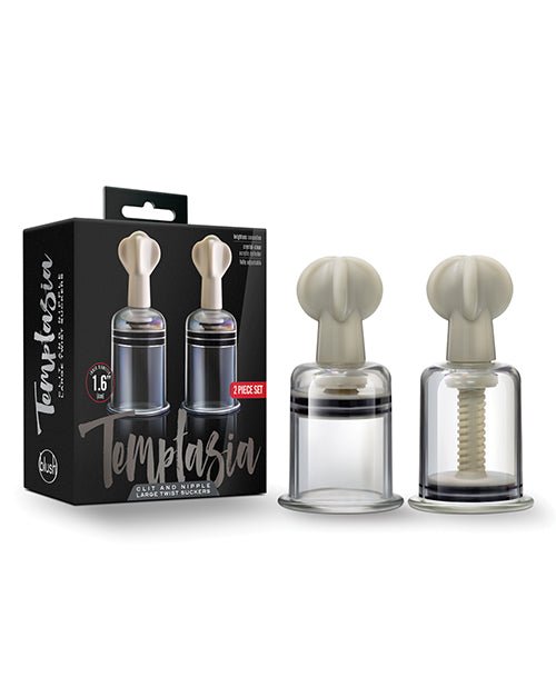 Blush Temptasia Clit & Nipple Large Twist Suckers - Clear Set Of 2 | Shop Lowest Prices at fonlove.shop