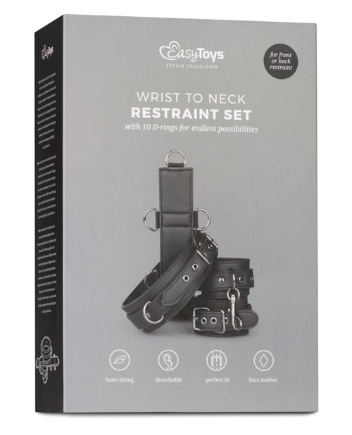 Easy Toys Neck To Wrist Restraint Set - Black | Shop Lowest Prices at fonlove.shop