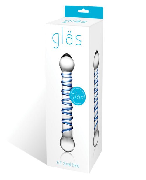 Glas 6.5" Spiral Dildo | Shop Lowest Prices at fonlove.shop