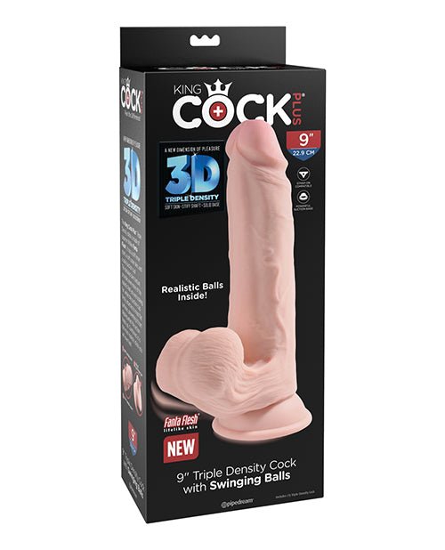 King Cock Plus Triple Density Cock W/swinging Balls - Ivory | Shop Lowest Prices at fonlove.shop