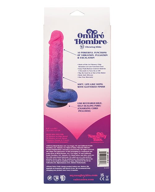 Naughty Bits Ombre Hombre Xl Vibrating Dildo | Shop Lowest Prices at fonlove.shop
