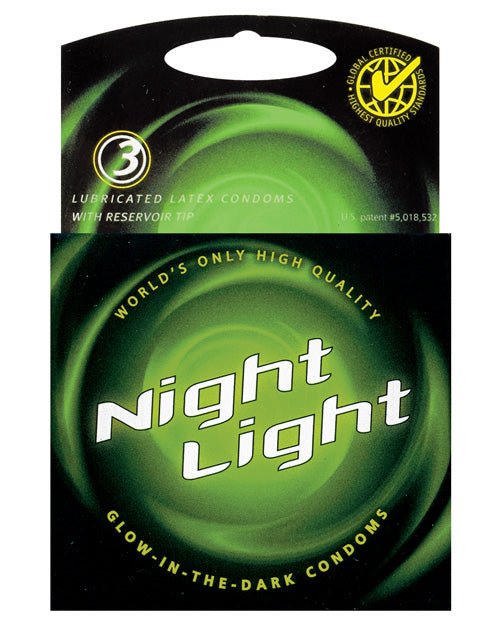 Night Light Glow In The Dark Condom - Box Of 3 | Shop Lowest Prices at fonlove.shop