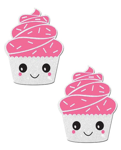 Pastease Cupcake Glittery Frosting Nipple Pastie - White O/s | Shop Lowest Prices at fonlove.shop