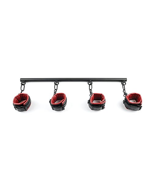 Saffron Spreader Bar & Cuff Set - Red/black | Shop Lowest Prices at fonlove.shop