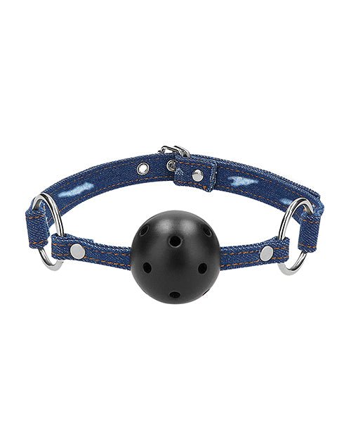 Shots Ouch Breathable Ball Gag W/denim Straps | Shop Lowest Prices at fonlove.shop