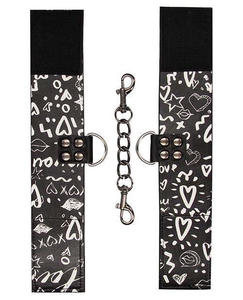 Shots Ouch Love Street Art Fashion Printed Hand Cuffs | Shop Lowest Prices at fonlove.shop