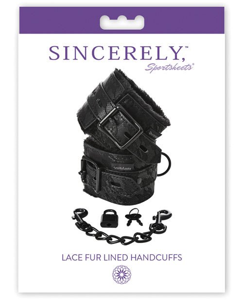 Sincerely Lace Fur Lined Handcuffs | Shop Lowest Prices at fonlove.shop