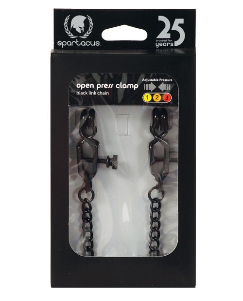Spartacus Adjustable Alligator Nipple Clamps W/black Chain | Shop Lowest Prices at fonlove.shop