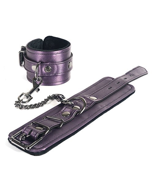 Spartacus Galaxy Legend Faux Leather Ankle Restraints - Purple | Shop Lowest Prices at fonlove.shop
