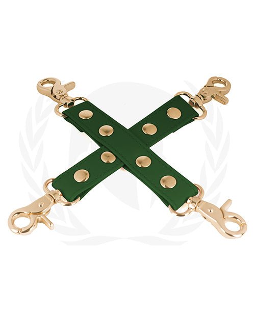 Spartacus Pu Hog Tie W/gold Hardware | Shop Lowest Prices at fonlove.shop
