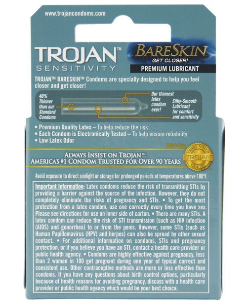 Trojan Bareskin Condoms | Shop Lowest Prices at fonlove.shop