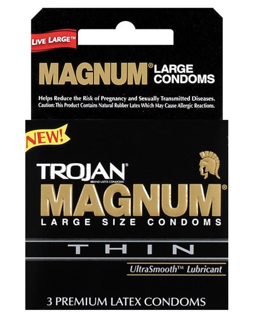 Trojan Magnum Thin Condoms - Box Of 3 | Shop Lowest Prices at fonlove.shop