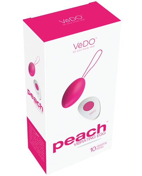 Vedo Peach Rechargeable Egg Vibe | Shop Lowest Prices at fonlove.shop