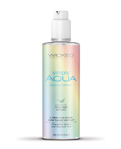 Wicked Sensual Care Aqua Special Edition Water Based Lubricant - 4 Oz | Shop Lowest Prices at fonlove.shop