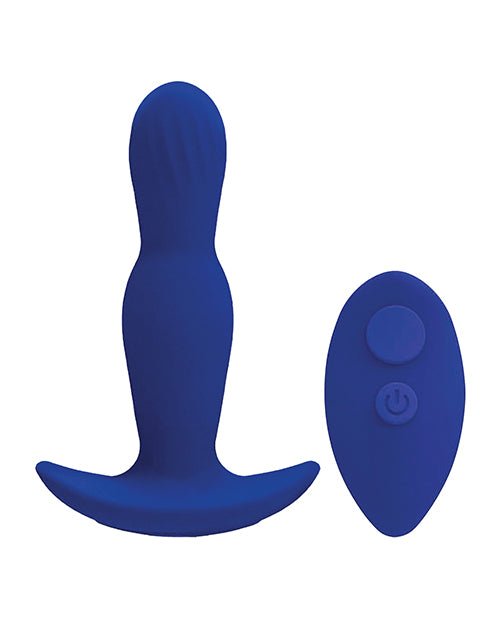 A Play Expander Rechargeable Silicone Anal Plug w/Remote - Royal Blue | Shop Lowest Prices at fonlove.shop