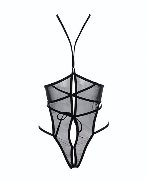 Allure Nicola Open Cup Mesh Teddy Black S/M | Shop Lowest Prices at fonlove.shop