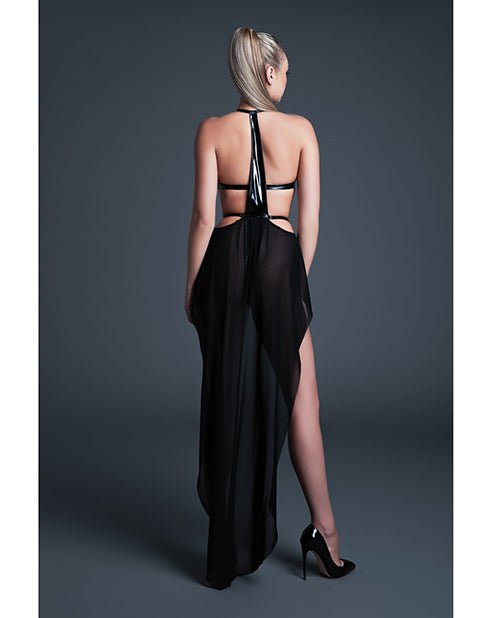 Allure Take Me Latex Look Vinyl and Mesh Teddy w/Attached Skirt - Black LG | Shop Lowest Prices at fonlove.shop