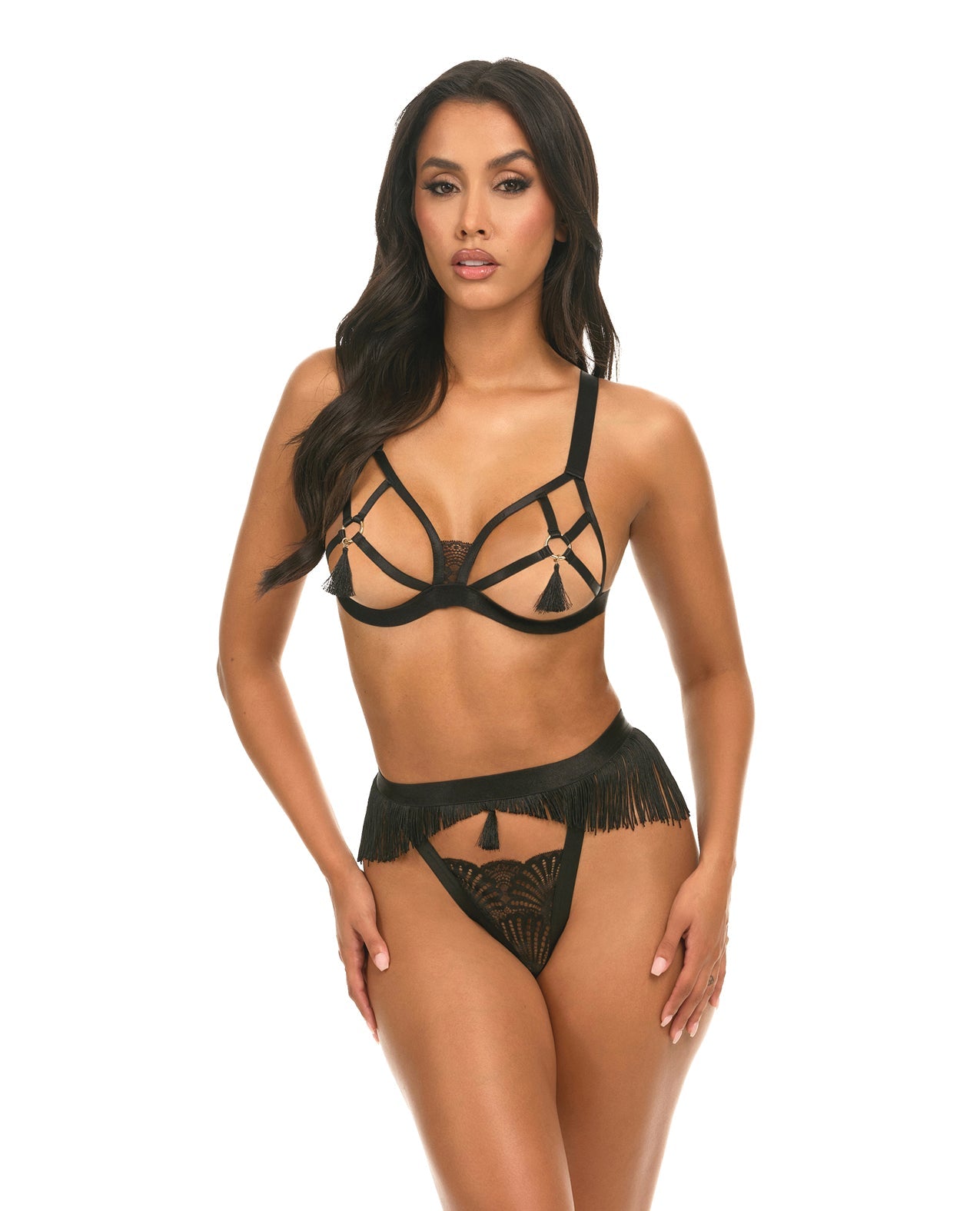 Annika Open Cup 2 pc Set w/Fringe and Tassel Detail | Shop Lowest Prices at fonlove.shop