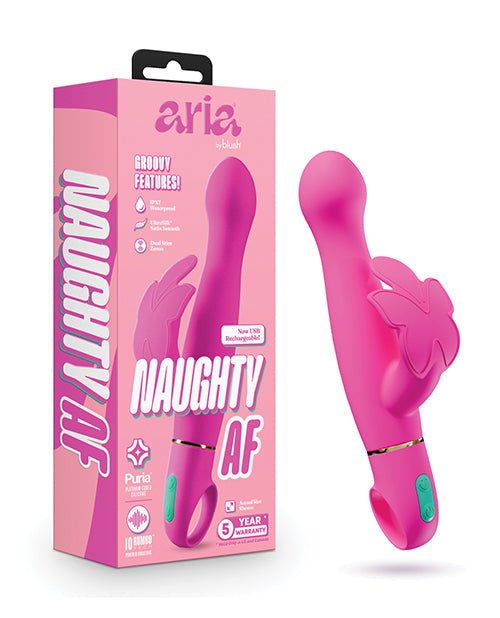 Aria - Naughty AF 2.0 - Rechargeable Vibe - Plum | Shop Lowest Prices at fonlove.shop
