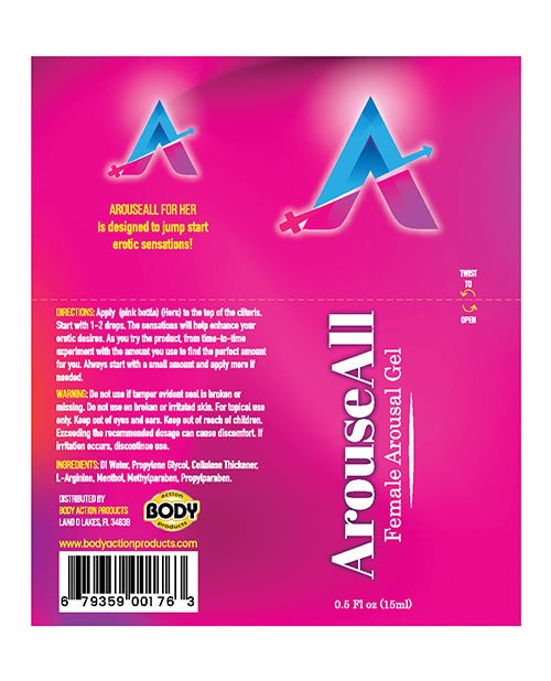 ArouseAll Female Stimulating Gel - .5 oz Bottle | Shop Lowest Prices at fonlove.shop