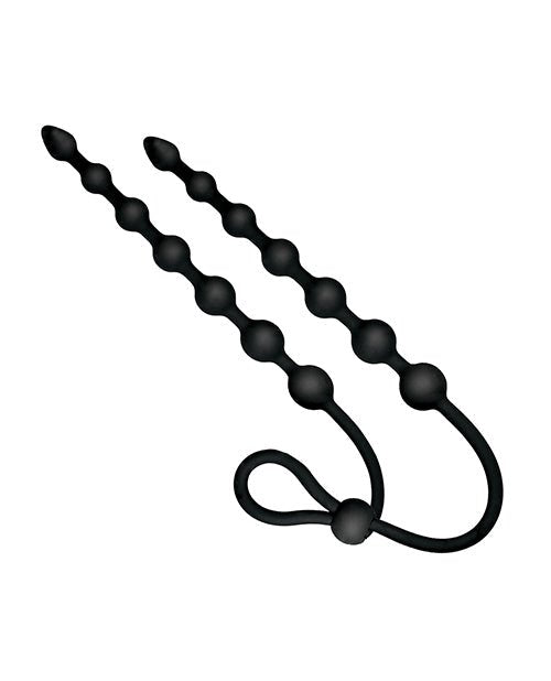 Ass - sation Dual - Ended Anal Beads - Black | Shop Lowest Prices at fonlove.shop