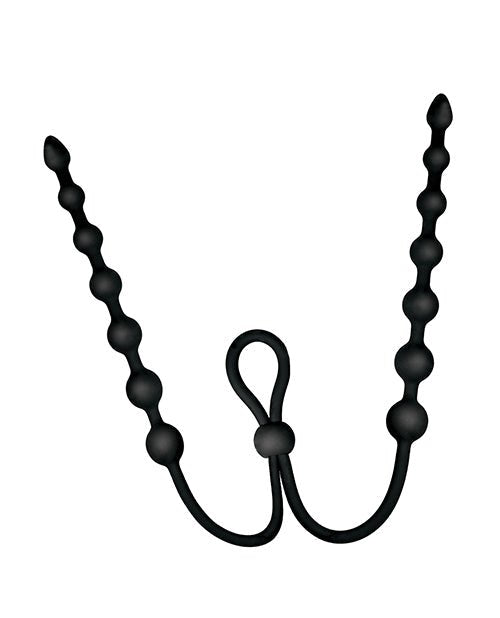Ass - sation Dual - Ended Anal Beads - Black | Shop Lowest Prices at fonlove.shop