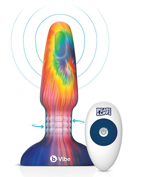 b - Vibe Peace & Love Tie - Dye Rimming Plug - Special Edition | Shop Lowest Prices at fonlove.shop