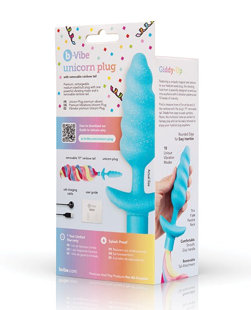 b - Vibe - Unicorn Tail Vibrating Butt Plug - Special Edition | Shop Lowest Prices at fonlove.shop